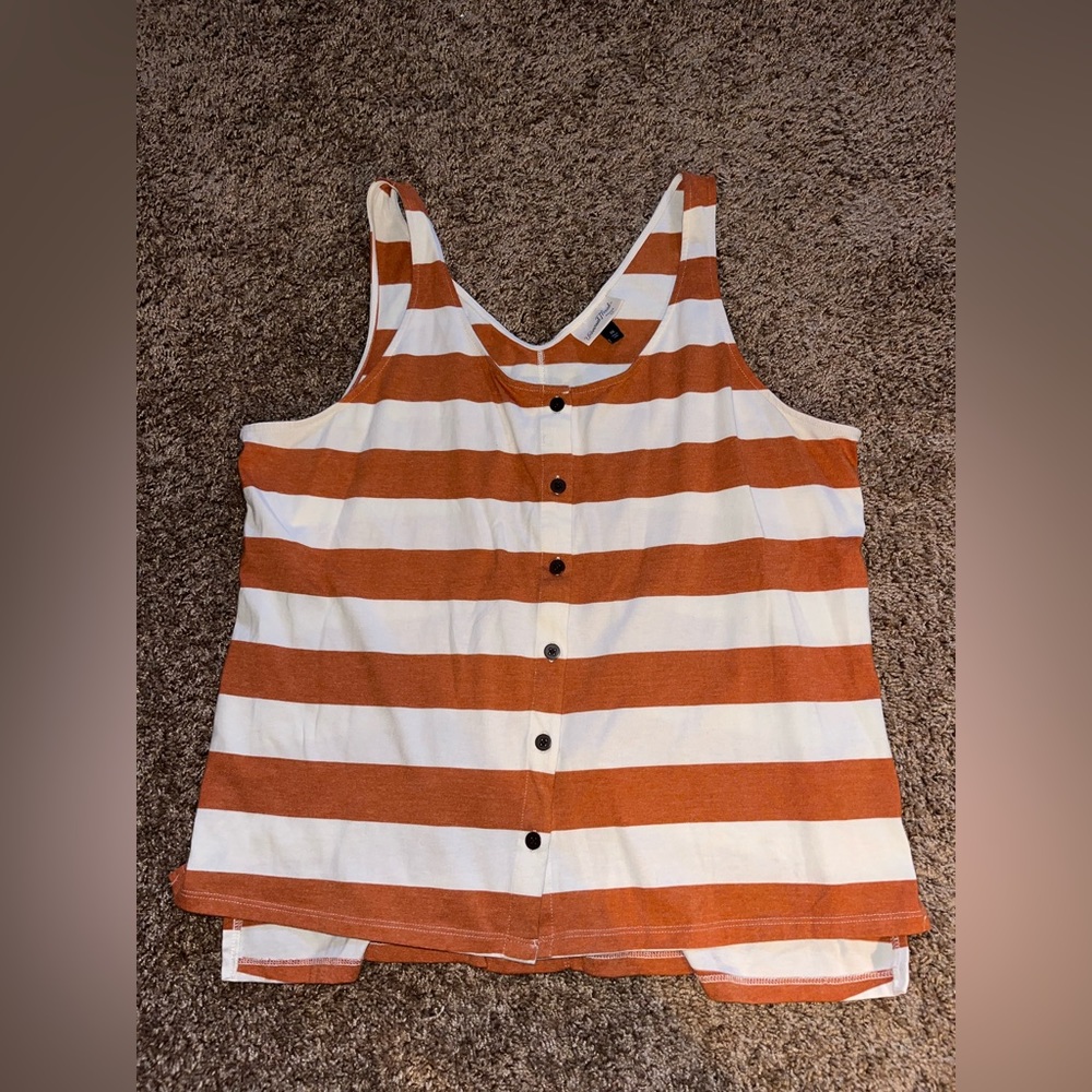Orange and white striped tank!